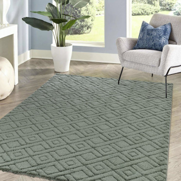 Рельефный турецкий ковер Sofia 0E426A D.GREEN