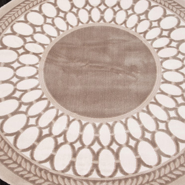 Ковер 00842A - BROWN / BROWN круг коллекция SAFIR