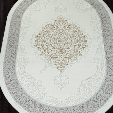 Ковер 00759B - CREAM HB / BEIGE FDY - Овал - коллекция SAHARA