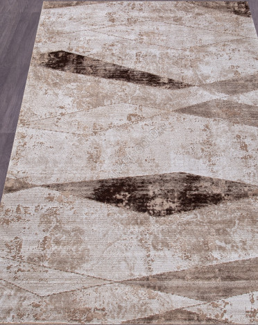 Ковер турецкий 04039B ARMINA (PP Heatset Высокоплотный, бежевый, коричневый)