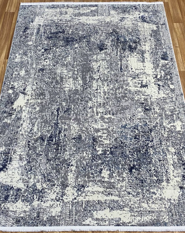 Ковер турецкий 8692 AXEL (Полиэстер, синий, серый)