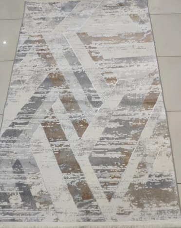 Ковер турецкий 4776A Olivia (Полиэстер, бежевый, серый)