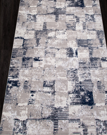 Ковер российский 8673 RICHI (PP Heatset Высокоплотный, синий, серый)