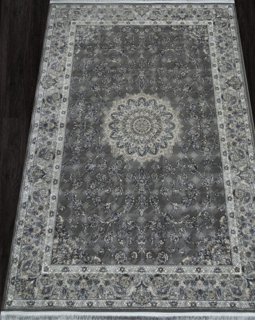 Ковер персидский 752065 Kashan (Хит-сет, серый)