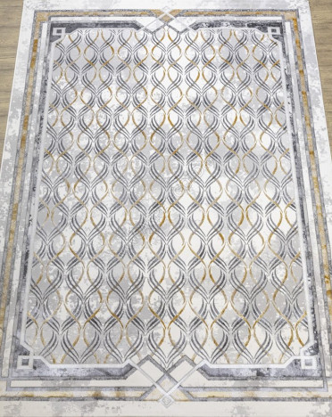 Ковер турецкий KN52B Rich (Полиэстер хит-сет, серый)