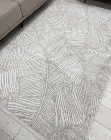 Ковер турецкий HL1058A Аврелия (Полиэстер, бежевый)