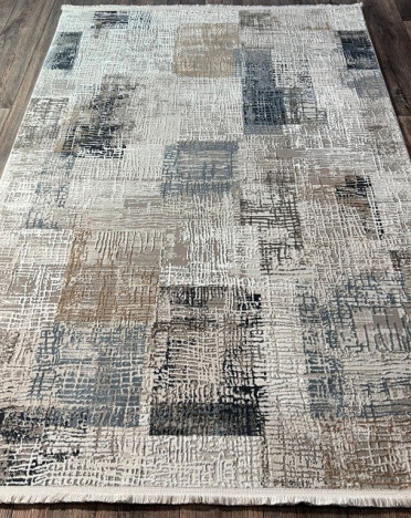 Турецкий ковер Atlantik Hali Deco 10133A (Полиэстер, синий, серый)