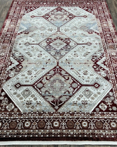 Турецкий ковер Atlantik Hali Deco 27399A (Полиэстер, красный, разноцветный)