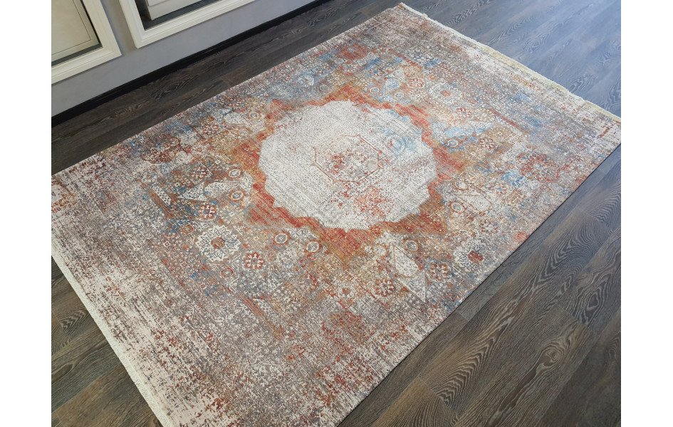 Безворсовый ковер лофт дизайн BANCO P1043 MULTI-MULTI