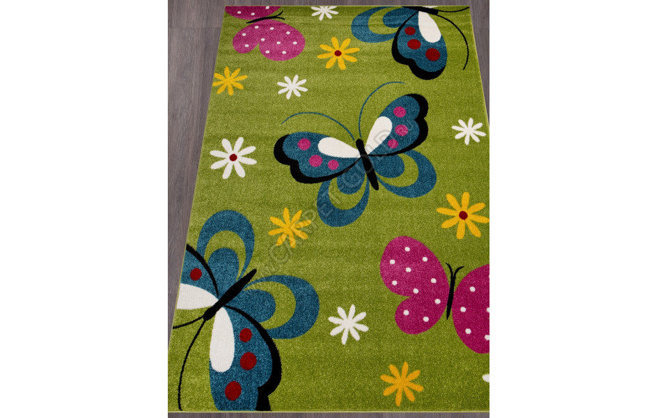 Детский ковер с бабочками 0772 - GREEN RIO