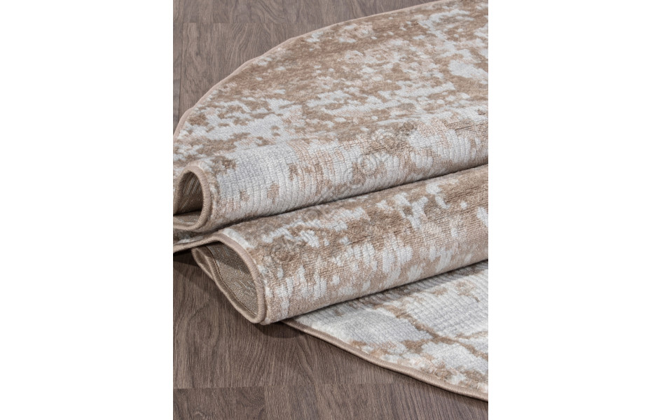 Российский ковер D941 - DARK BEIGE - Овал - коллекция MIRANDA