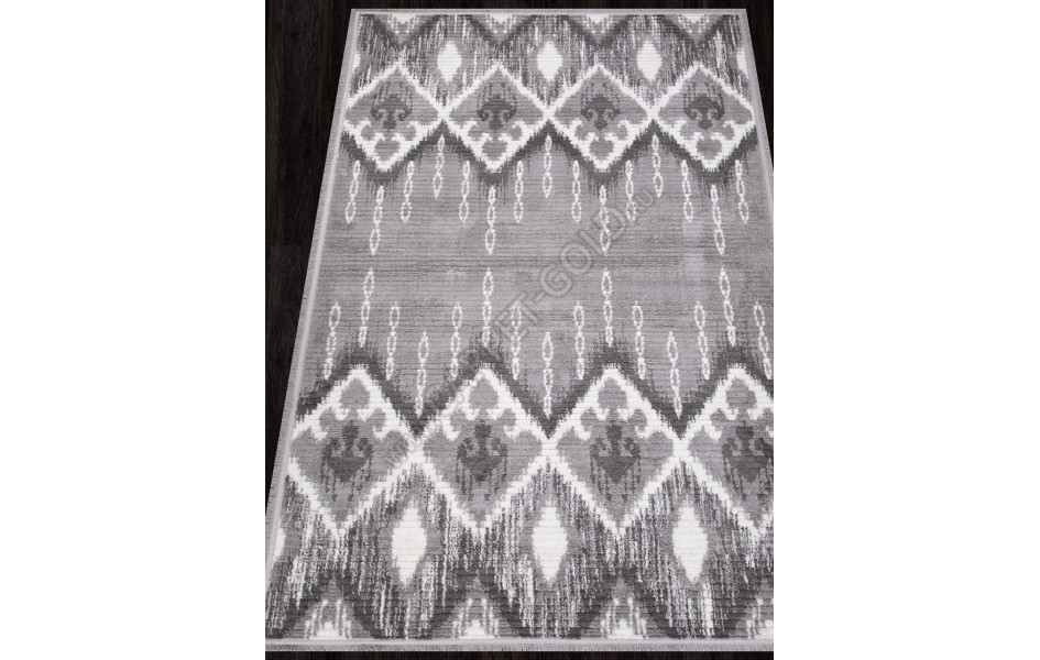 Ковер A949AQ - P.WHITE / L.GREY - Прямоугольник - коллекция JOLI