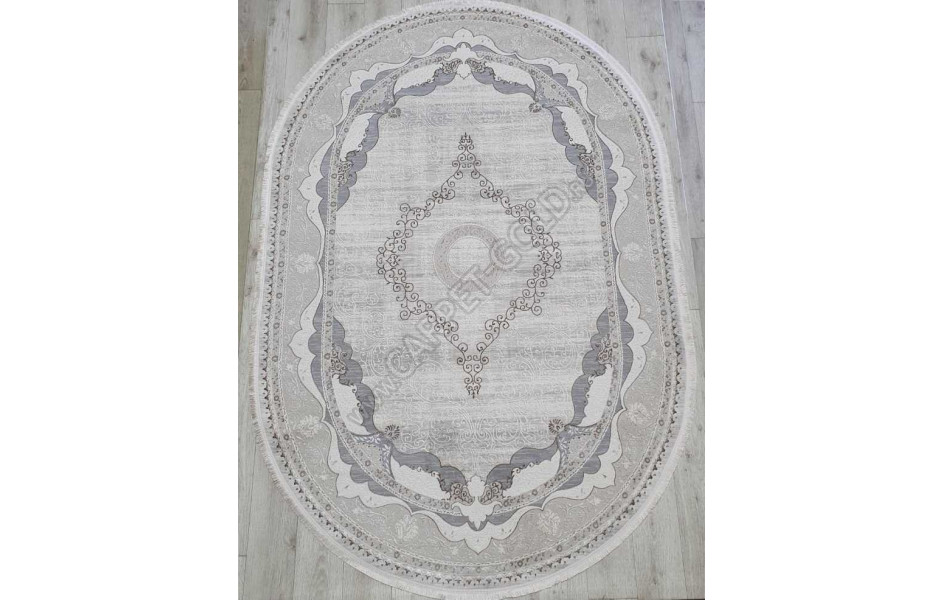 Турецкий ковер Amatis Lux 36564A OVAL L.BEIGE / L.BEIGE