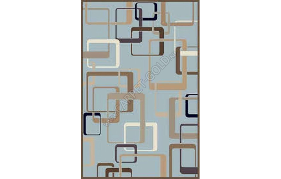 Ковер d254 - L.BLUE-BROWN - Прямоугольник - коллекция VALENCIA DELUXE