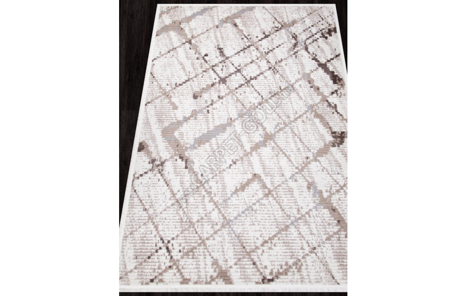 Ковер A959AF - P.WHITE / L.BEIGE - Прямоугольник - коллекция JOLI