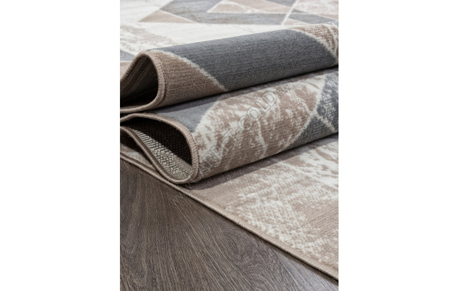 Ковер F354 - BEIGE-BLUE - Прямоугольник - коллекция SIERRA