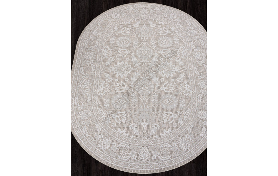 Ковер S137 - BEIGE - Овал - коллекция KAIR