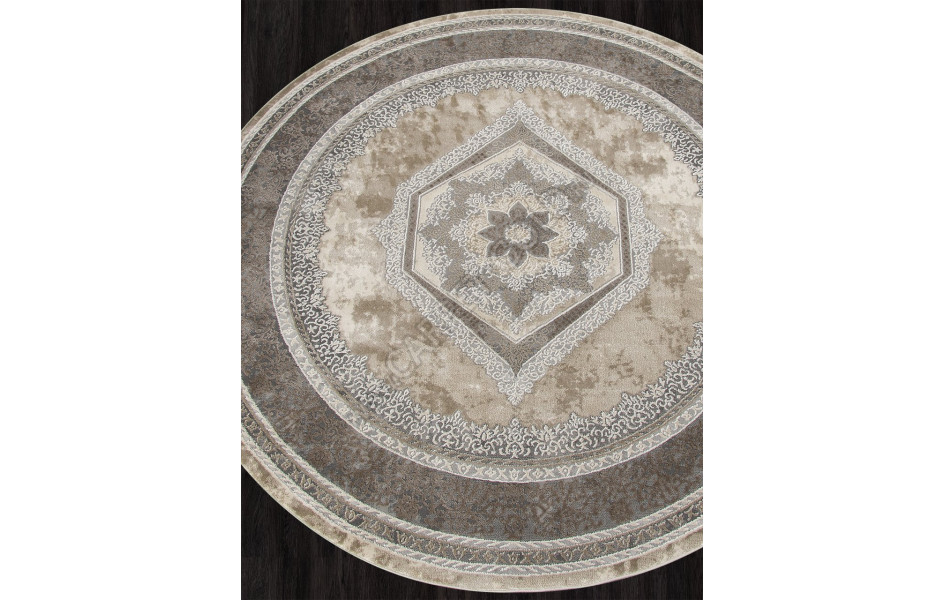 Ковер 04037C - GREY / BROWN - Круг - коллекция ARMINA