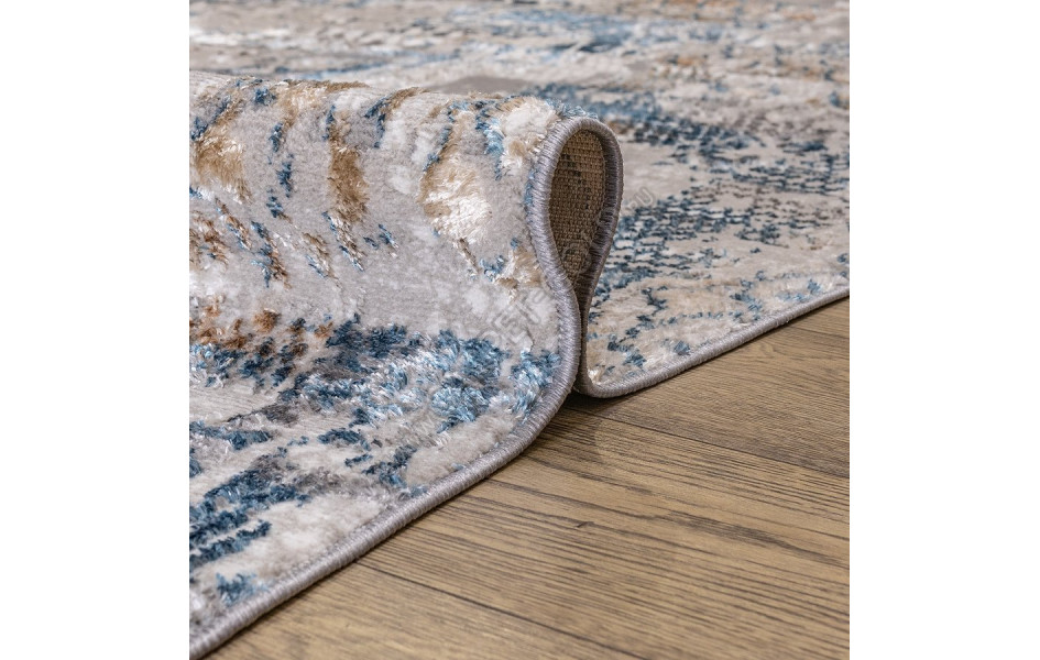 КОВРЫ ДИЗАЙН 10356B ЦВЕТ GRI / K.MAVI Nord