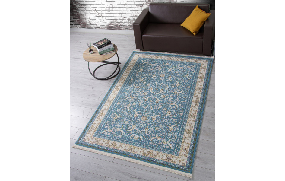 Ковер M101B - BLUE / BLUE - Прямоугольник - коллекция ZARINA