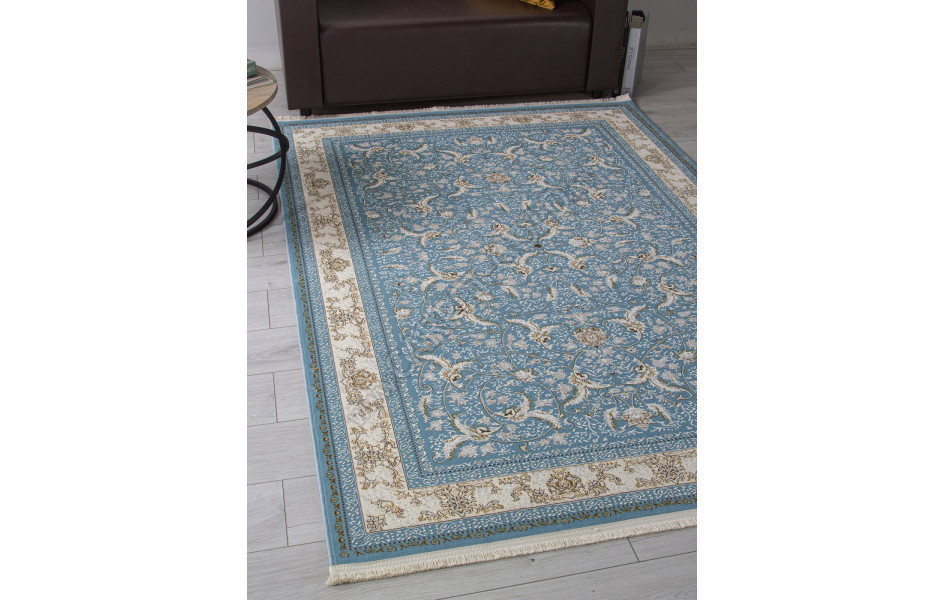 Ковер M101B - BLUE / BLUE - Прямоугольник - коллекция ZARINA