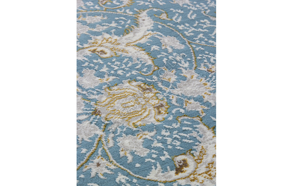 Ковер M101B - BLUE / BLUE - Прямоугольник - коллекция ZARINA