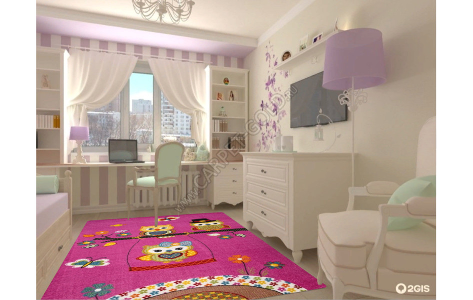 Детский ковер Merinos CRYSTAL_2740_PURPLE